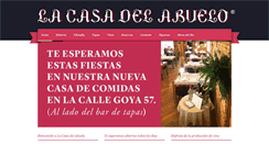 Desktop Screenshot of lacasadelabuelo.es